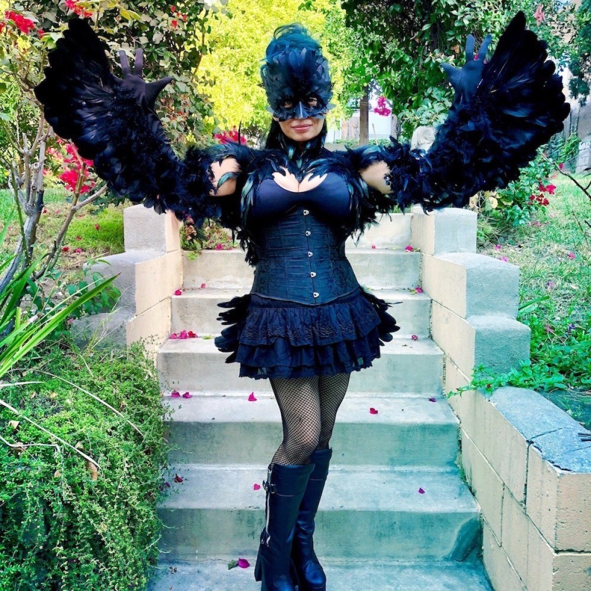 Making a Raven Masquerade Costume.
