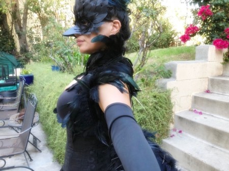 Raven Masquerade Costume - put costume on according to instructions