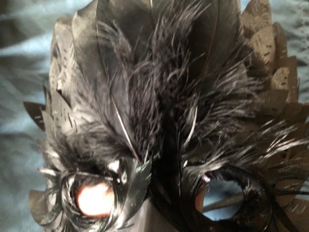 Raven Masquerade Costume - add feathers