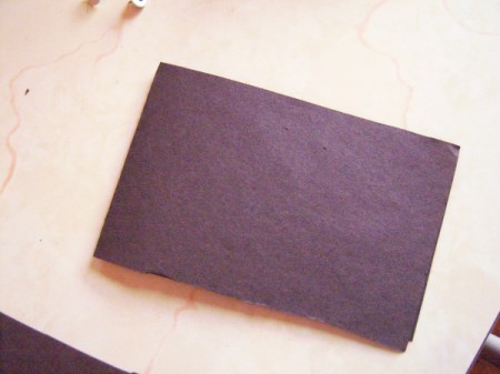 Hanging Bats - fold the other piece of black paper in half