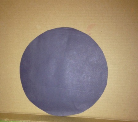 Marble Painted Paper Spider Web - cut out