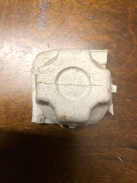 Christmas Egg Carton Wreath - cut carton apart