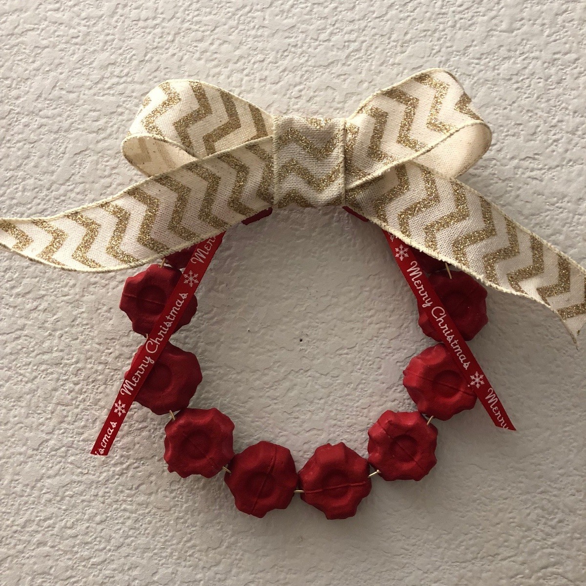 Christmas Egg Carton Wreath ThriftyFun