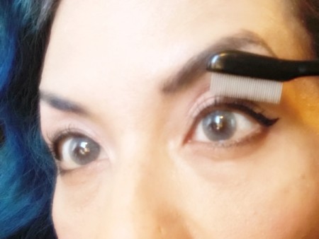 DIY Long-Lasting Eyelash Lift - brush lashes