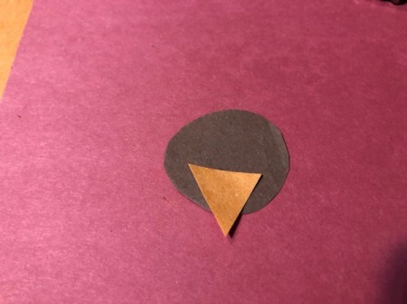 Pinecone Turkey - cut out an orange beak and glue to the circle   at the top of the beak