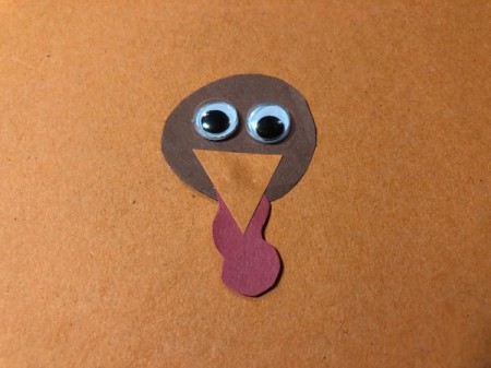 Pinecone Turkey - add google eyes