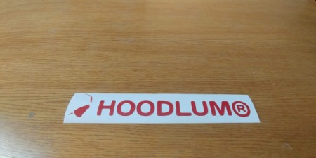 Making Decals Using a Plotter - closeup of red decal