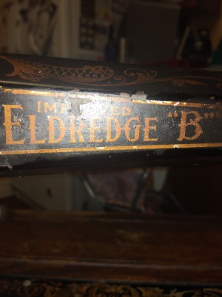 Dating an Eldredge Treadle Sewing Machine