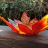 Autumn Leaves Centerpiece - finished leaf bowl