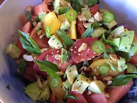 prepared ingredients in bowl