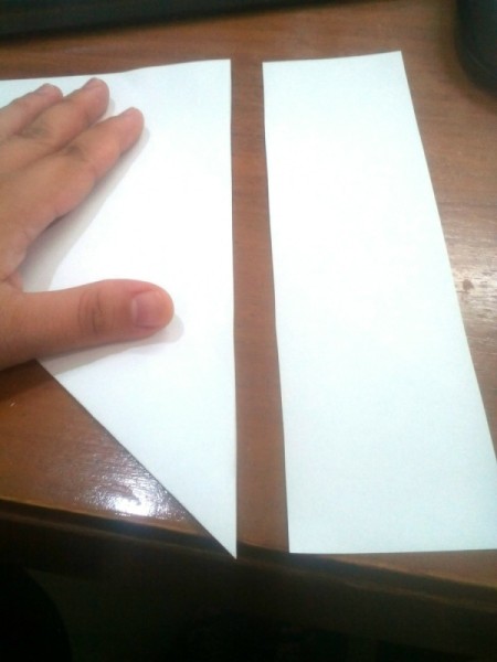 Paper Christmas Tree - cut off excess