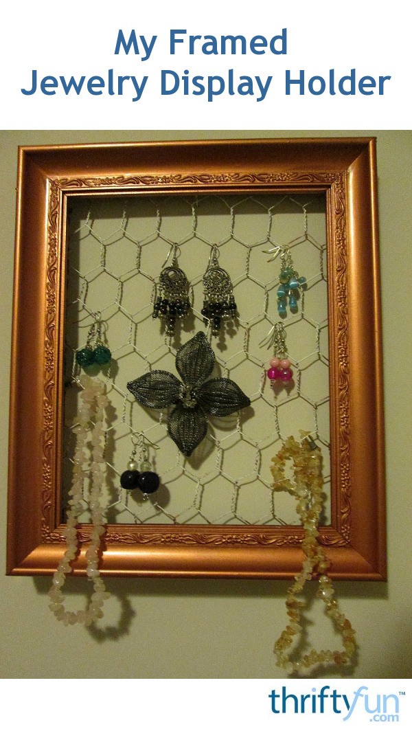 Cadre Photo Rectangulaire Marron – Avec Accroche Bijoux – Reconditionné