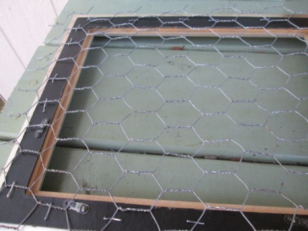 My Framed Jewelry Display Holder - cut chicken wire to size and staple to back of the frame