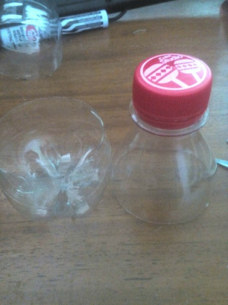 Apple-Bottle Christmas Gift Container - base and top