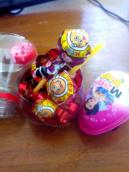 Apple-Bottle Christmas Gift Container - fill with candy or other goodies