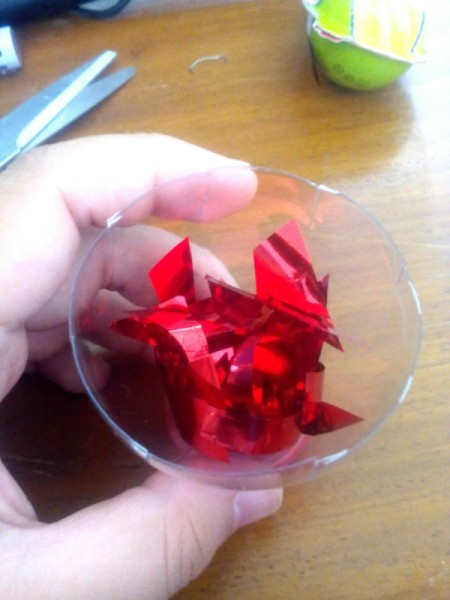 Apple-Bottle Christmas Gift Container - fill the cover with confetti