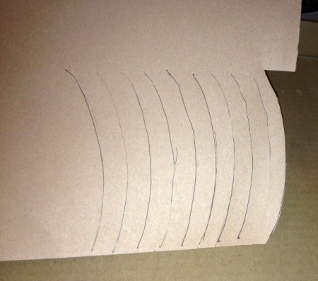 Pumpkin Pie Garland - draw crust and cut out