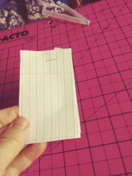 Notepad Stocking Stuffers - staple at the top