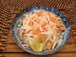 Persimmon Daikon Salad