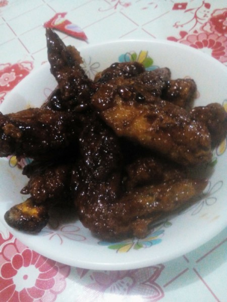 Homemade Buffalo Wings on plate