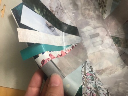 Magazine Bowl Gift Basket - added initial