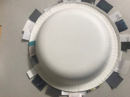 Magazine Bowl Gift Basket - backside showing folded ends