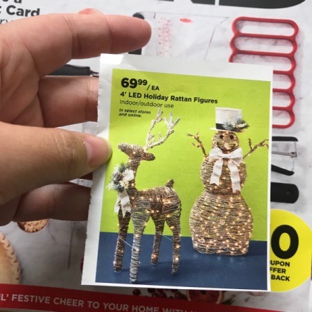 Holiday Gift Tags from Magazines or Catalogs - find a second image to use as a back and cut it out