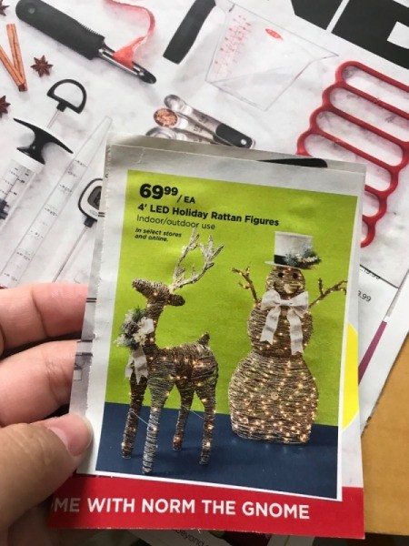 Holiday Gift Tags from Magazines or Catalogs - glue the two pieces together