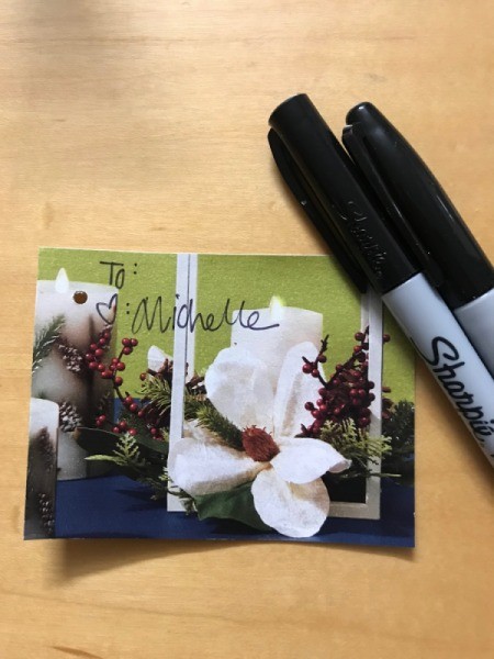 Holiday Gift Tags from Magazines or Catalogs - add to and from with your pen or Sharpie
