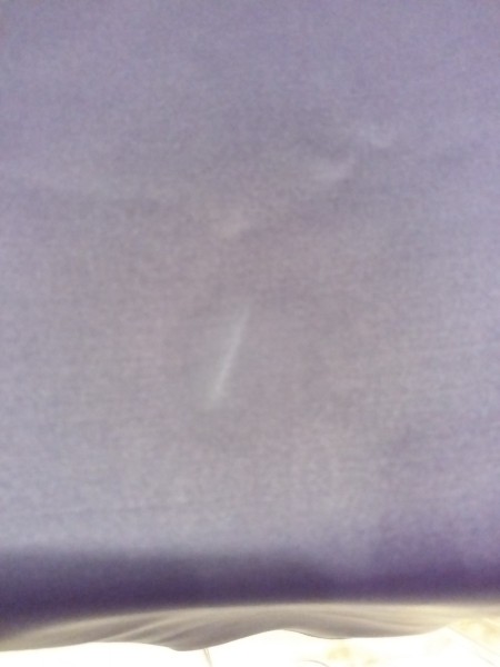 Repairing Faded Spots on Silk - closeup of faded spot
