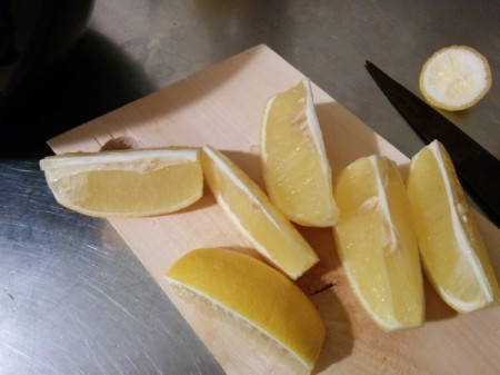 lemons wedges