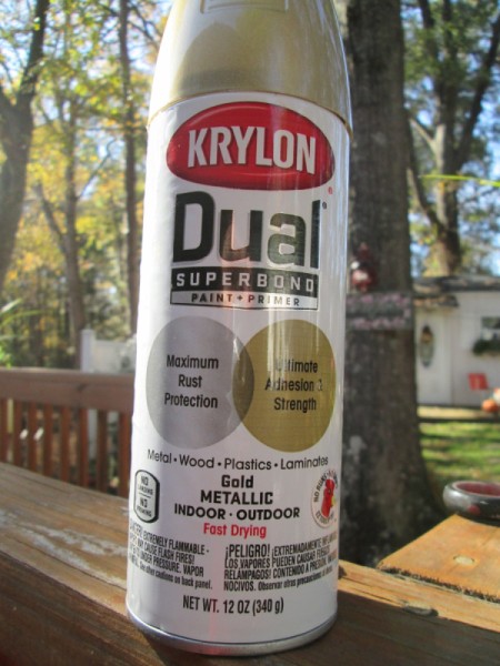 Shabby Chic Shell Ornaments - gold spray paint