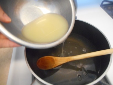 adding Lemon Lime juice to sugar water