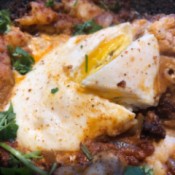 serving Chorizo Potato Egg Skillet