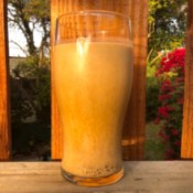 glass of Chocolate Coffee Protein Drink