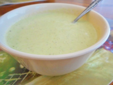 bowl of Chilled Cucumber and Dill Soup