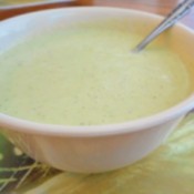 bowl of Chilled Cucumber and Dill Soup