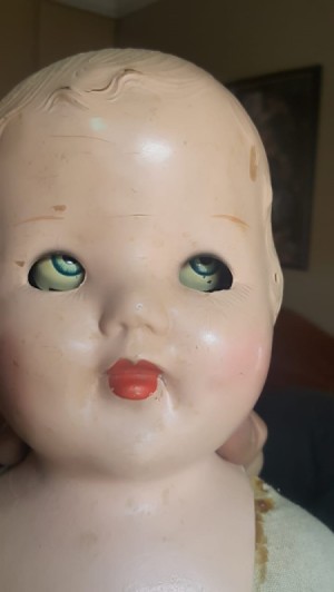 Identifying an Antique Doll - doll's head