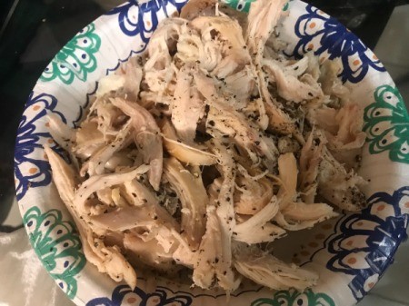 shredded chicken