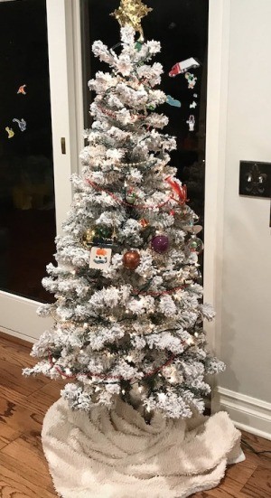 Use a Blanket as a Christmas Tree Skirt