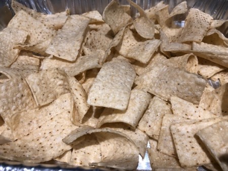 chips in baking dish