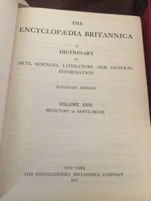 Value of Encyclopedia Britannica - title page