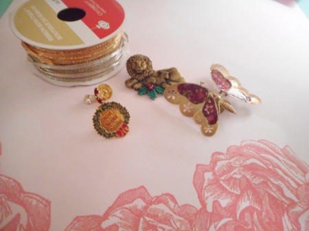 Use Costume Jewelry as Mini Ornaments - supplies