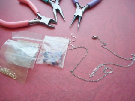 Broken Chain Earrings - supplies