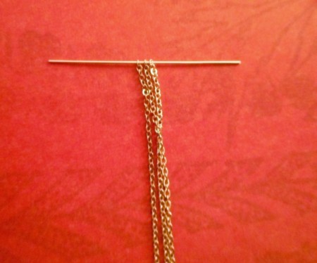 Broken Chain Earrings - slip it through the chain end link