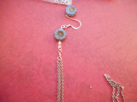 Broken Chain Earrings - add ear wire