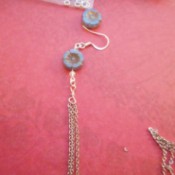 Broken Chain Earrings - add ear wire