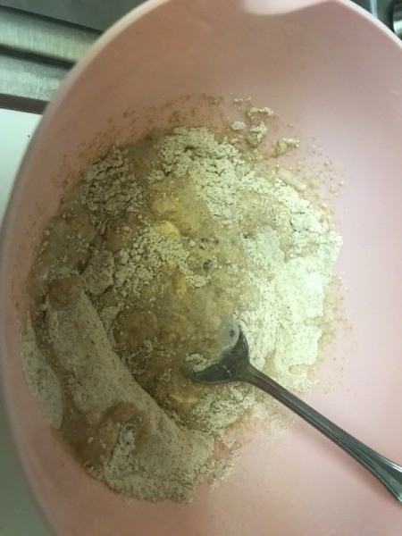 mixing batter