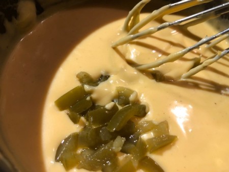 adding Jalapeño to Cheese Sauce