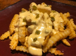 Jalapeño Cheese Sauce on fries